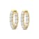 14K Gold Lab Grown Diamond Classic Hoop Earrings 4.20ctw