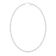 14K White Gold Lab Grown Diamond by the Yard 20 Inch Station Necklace