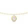 14K Yellow Gold 5 Stone Lab Grown Diamond by the Yard 16 Inch Drop Necklace