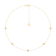 14K Yellow Gold 5 Stone Lab Grown Diamond by the Yard 18 Inch Station
Necklace With 2 Inch Extender