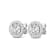 14K Gold Lab Grown Diamond Halo Stud Earrings 1.75ctw