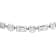 14K White Gold Round and Baguette Lab Grown Diamond Choker Style 15 Inch Necklace