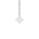 14K White Gold Lab Grown Diamond Cluster Pendant