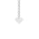 18K Yellow Gold Pear Shape Diamond Cross Pendant
