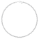 14K White Gold Round and Baguette Lab Grown Diamond Choker Style 18 Inch Necklace