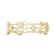 14K Yellow Gold 3 Row Lab Grown Diamond by the Yard Bracelet