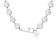 14K White Gold Opera Length Bezel Lab Grown Diamond 34 Inch Strand Necklace