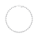 14K White Gold Lab Grown Diamond by the Yard 15 Inch Necklace