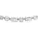 14K White Gold Round and Baguette Lab Grown Diamond Choker Style 18 Inch Necklace