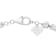 14K White Gold Round and Baguette Lab Grown Diamond Choker Style 15 Inch Necklace
