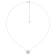 14k White Gold Diamond Halo Necklace