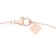 14K Rose Gold 5 Stone Lab Grown Diamond by the Yard 16 Inch Drop Necklace