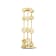 14K Yellow Gold 3 Row Lab Grown Diamond by the Yard Bracelet