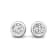 14K Gold Lab Grown Diamond Bezel Stud Earrings 2.0ctw