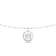 14K White Gold 7 Stone Lab Grown Diamond by the Yard 16 Inch Drop Necklace