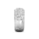 3 Row Lab Grown Diamond Bombay Pavé Band