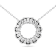 14K White Gold Lab Grown Diamond Circle Pendant