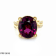 8.50ctw Garnet and Diamond 18K Yellow Gold Ring