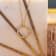 Chimento 18K Bamboo Regular necklace in yellow gold with diamonds