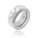 18kt Luce ring in white gold with 0.28ct of diamonds
