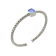 Chimento 18k Bracelet Stretch Gems in white gold with topaz