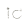 Chimento 18K Bamboo Regular earrings in white gold with diamonds