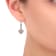 14KT Rose Gold 1 CTTW Pink and White Diamond Earrings