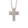 14KT Gold 1/3 CTTW Natural Diamond Cross Pendant