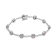 14KT  Two Tone, Rose and White Gold 2 CTTW Pink & White Diamond Bracelet