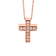 14KT Gold 1/3 CTTW Natural Diamond Cross Pendant