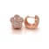 14KT Rose Gold 1 1/3 CTTW Pink Diamond Huggie, Hoop Earrings