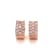 14KT Rose Gold 3/4 CTTW Pink Diamond Huggie, Hoop Earrings