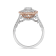 14KT Two Tone White & Rose Gold 1 CTTW Diamond Engagement Ring