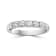 14KT White Gold 1/2 CTTW 7-Stone Round Brilliant Cut Diamond Band