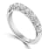 14KT White Gold 1/2 CTTW 7-Stone Round Brilliant Cut Diamond Band
