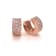 14KT Rose Gold 3/4 CTTW Pink Diamond Huggie, Hoop Earrings