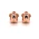14KT Rose Gold 1 1/3 CTTW Pink Diamond Huggie, Hoop Earrings