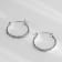 Artisan Balinese Byzantine Sterling Silver Hoop Earrings