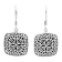 Artisan Balinese Square Sterling Silver Square Filigree Earrings