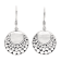 Artisan Balinese Sterling Silver Round Earrings