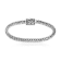 Balinese Artisan 925 Sterling Silver Bracelet with 18K Gold at Centre Lock