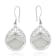 Balinese Artisan 925 Sterling Silver Dangling Earring with Mother-of-Pearl