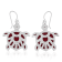 Balinese Artisan 925 Sterling Silver Turtle Shape Earring with Red Coral