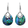 Balinese Artisan 925 Sterling Silver Dangling Earring with Abalone