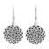 Artisan Balinese Sterling Silver Round Earrings