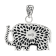 Artisan Balinese Sterling Silver Elephant Pendant