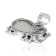 Balinese Artisan 925 Sterling Silver Elephant Pendant with Mother of Pearl