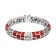 Artisan Balinese Sterling Silver Coral Bangle