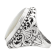 Artisan Balinese Sterling Silver Mother-of-Pearl Cocktail Ring