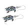 Balinese Artisan 925 Sterling Silver Turtle Theme Dangling Earring with Abalone